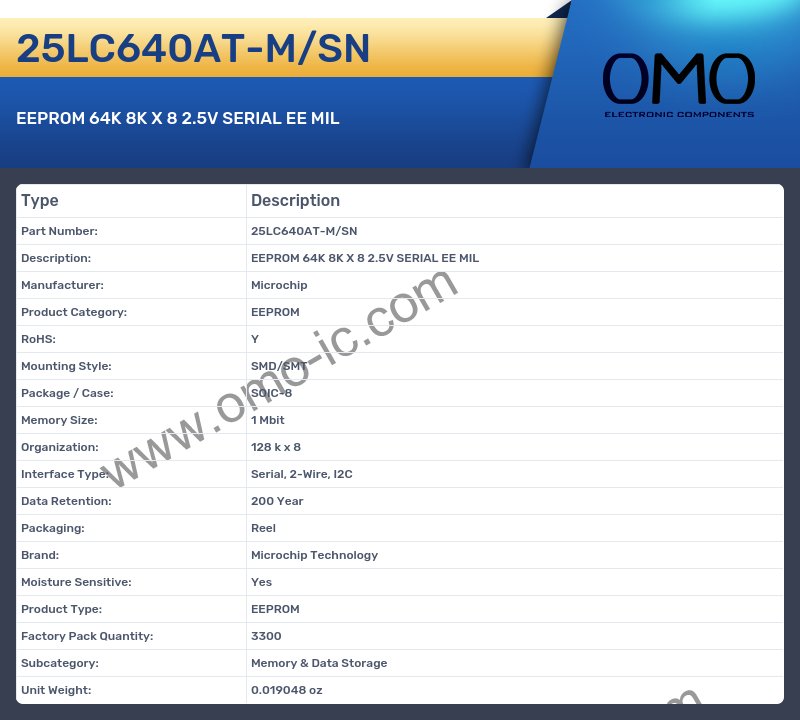 25LC640AT-M/SN
