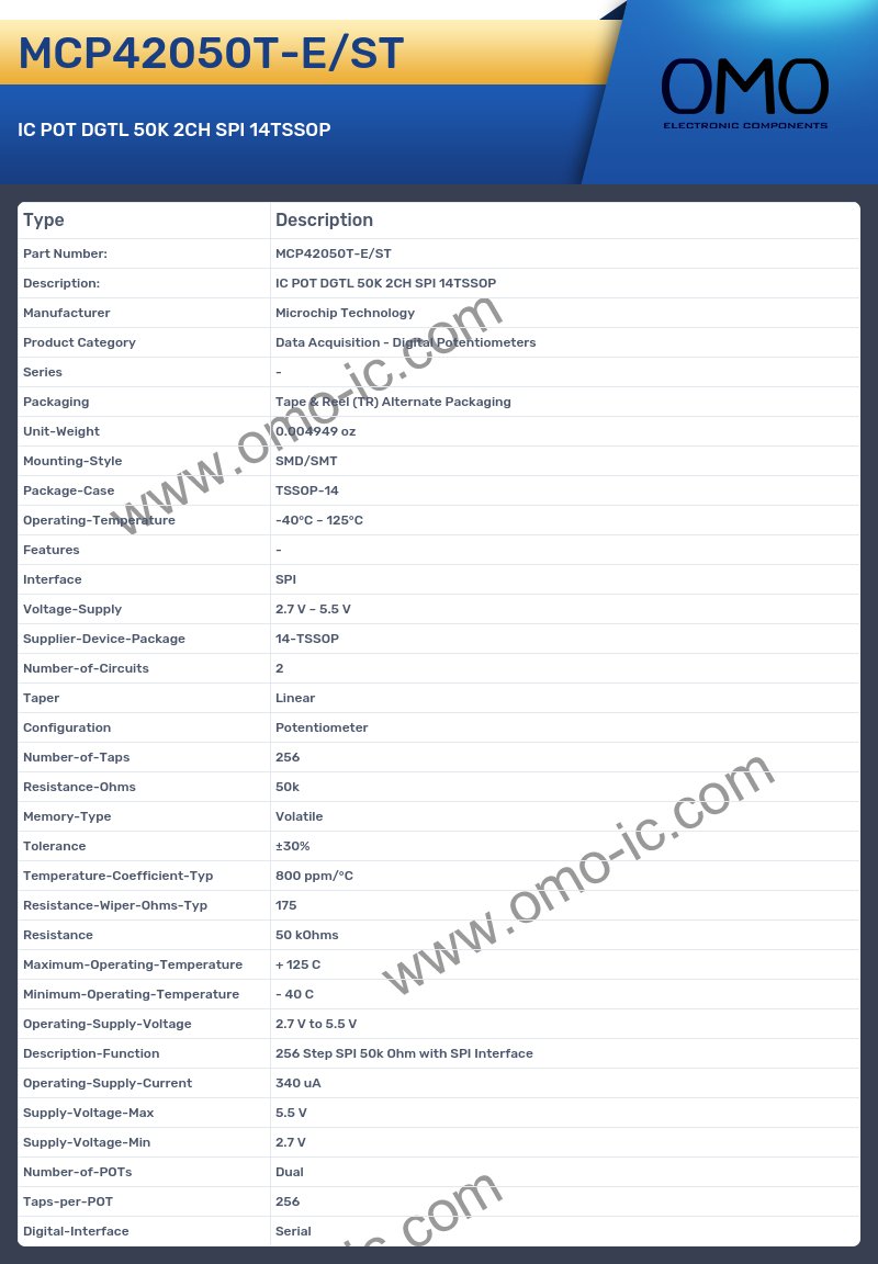 MCP42050T-E/ST