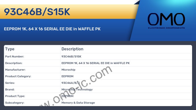 93C46B/S15K