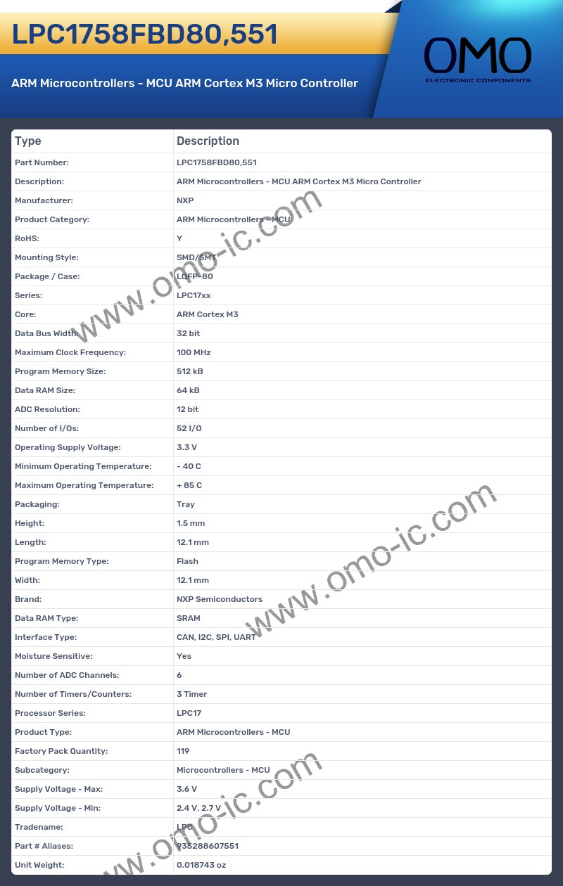 LPC1758FBD80,551