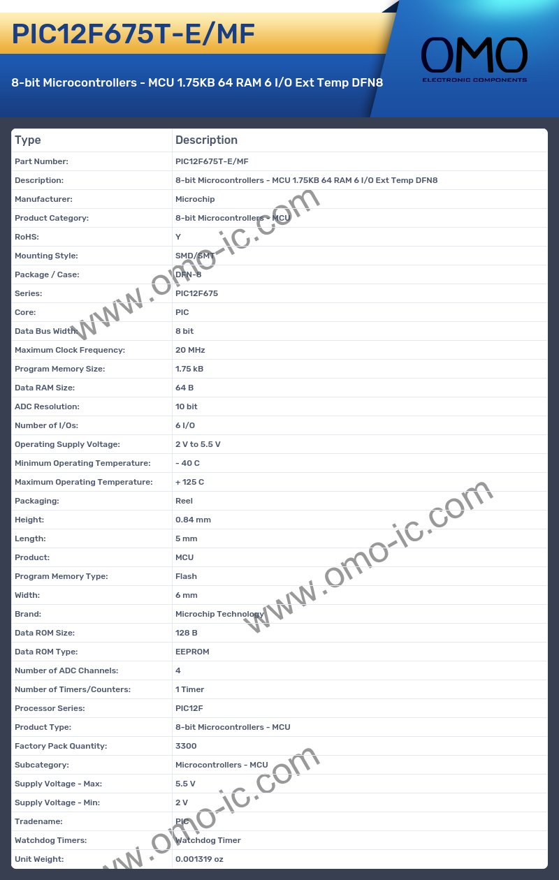 PIC12F675T-E/MF