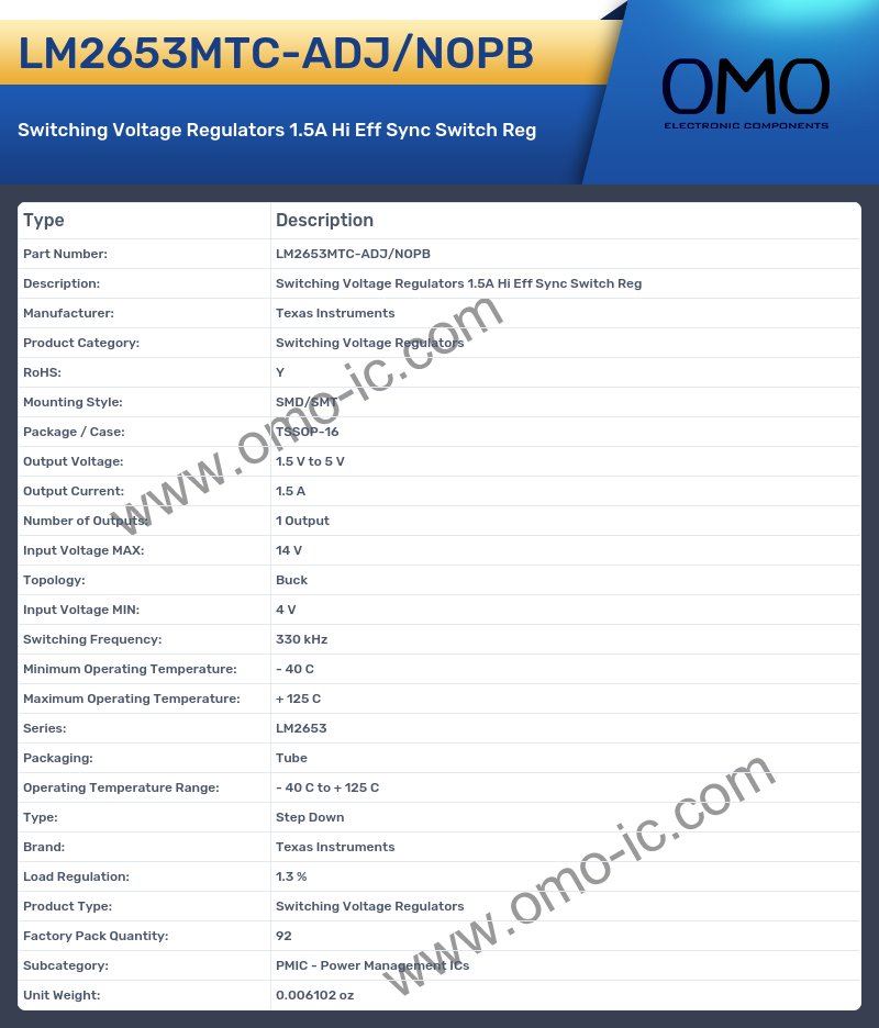 LM2653MTC-ADJ/NOPB