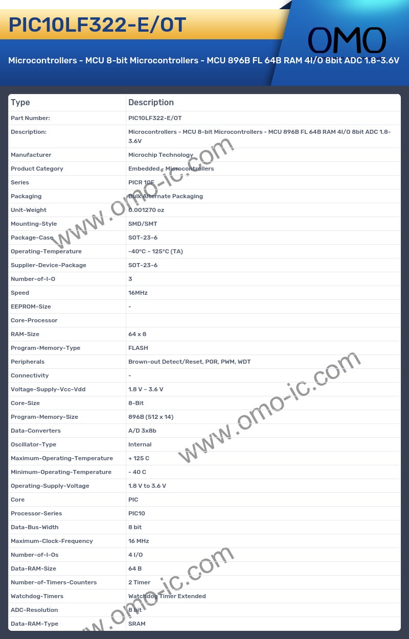 PIC10LF322-E/OT