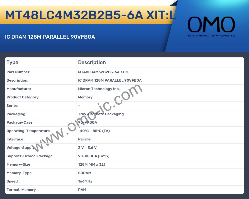 MT48LC4M32B2B5-6A XIT:L