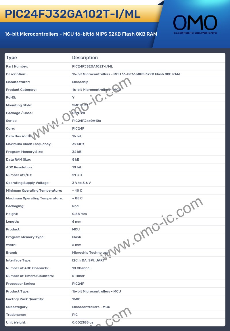 PIC24FJ32GA102T-I/ML
