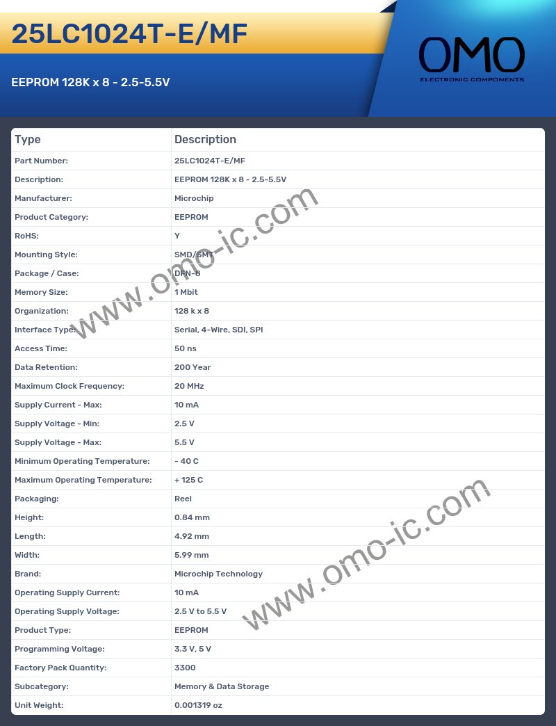 25LC1024T-E/MF