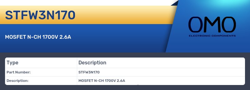 STFW3N170