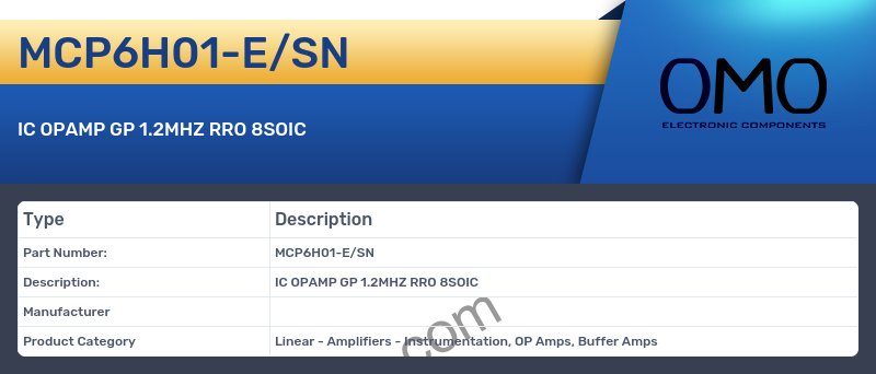 MCP6H01-E/SN