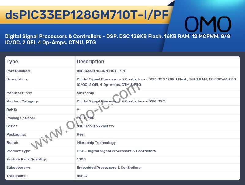 dsPIC33EP128GM710T-I/PF
