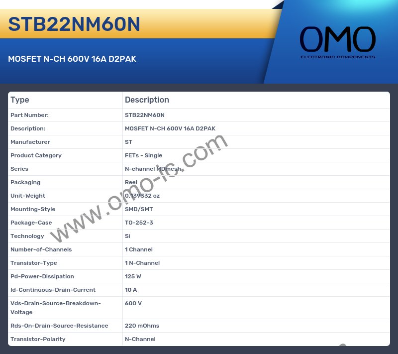 STB22NM60N