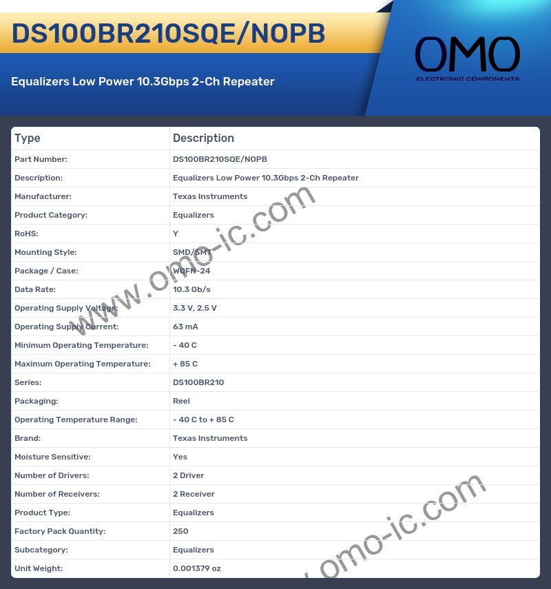 DS100BR210SQE/NOPB