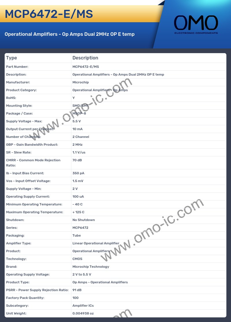MCP6472-E/MS