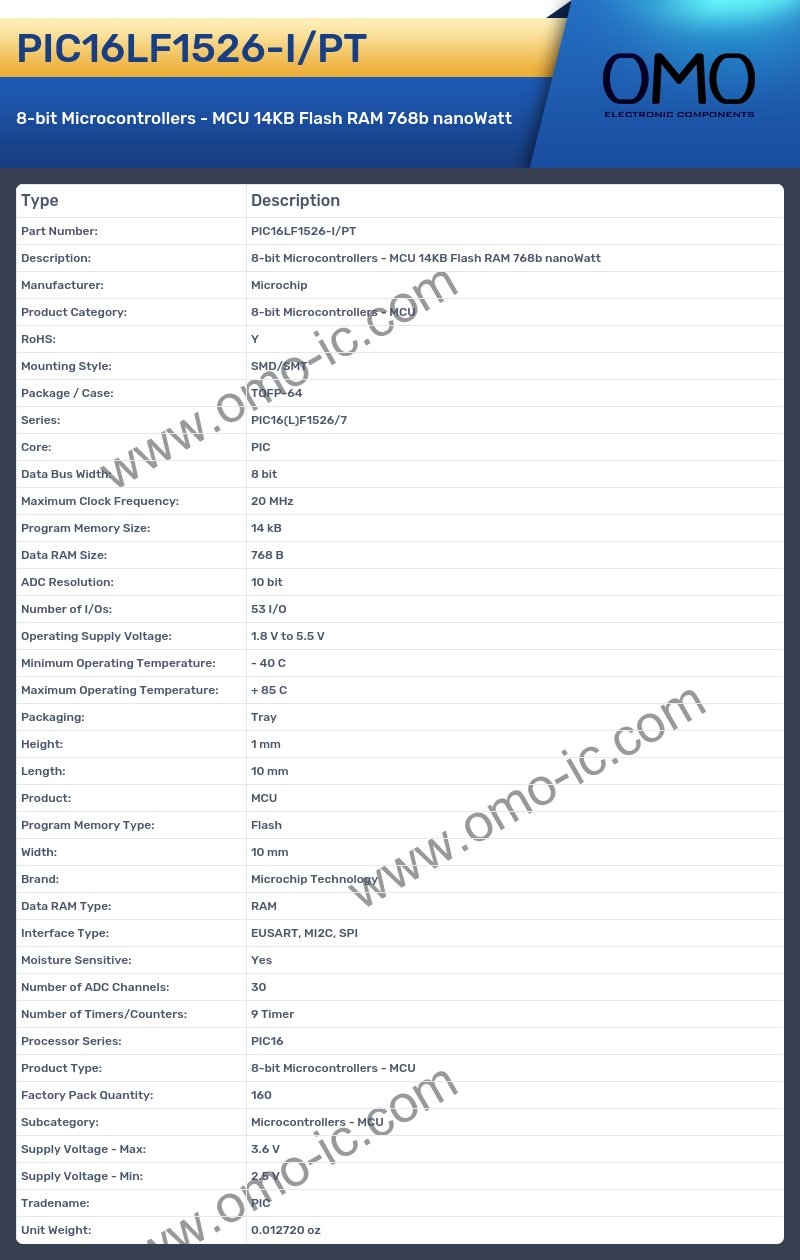 PIC16LF1526-I/PT