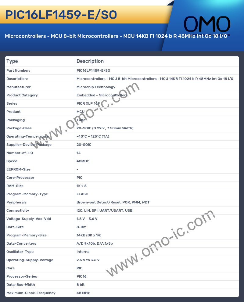 PIC16LF1459-E/SO