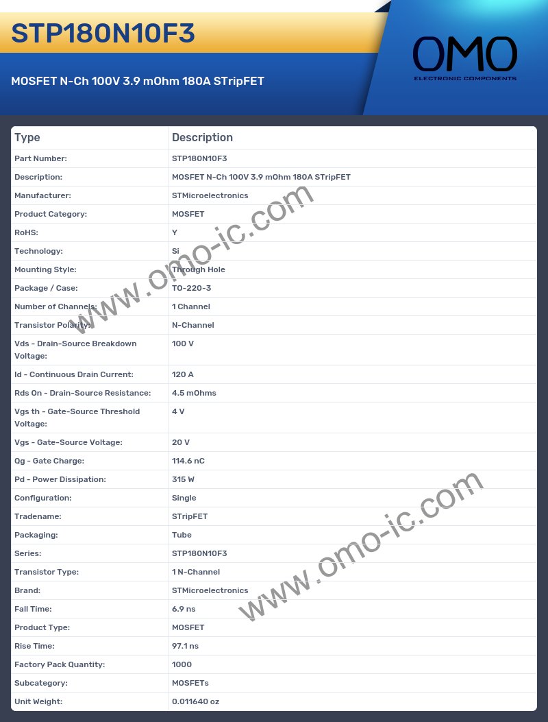 STP180N10F3