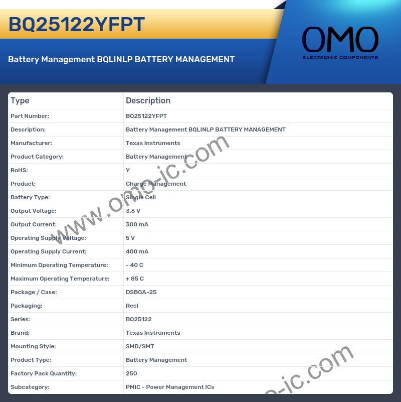 BQ25122YFPT