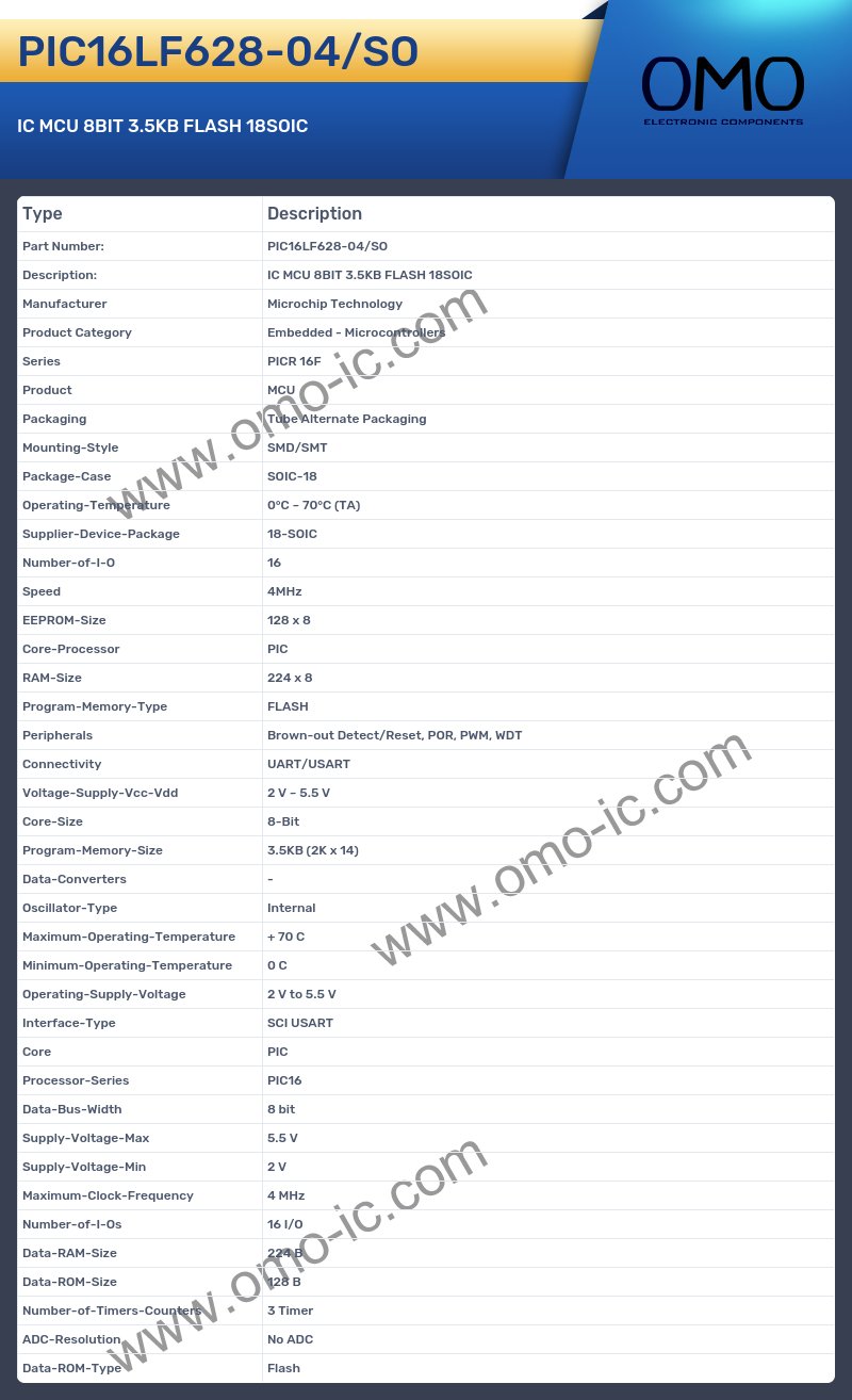 PIC16LF628-04/SO