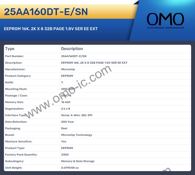 25AA160DT-E/SN