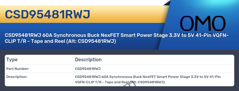 CSD95481RWJ