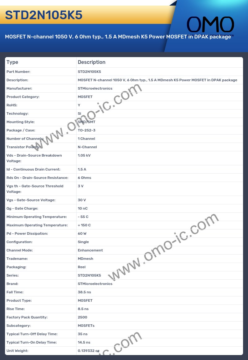 STD2N105K5