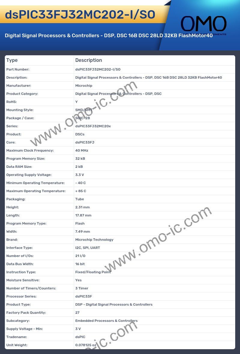 dsPIC33FJ32MC202-I/SO