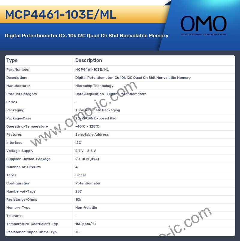 MCP4461-103E/ML