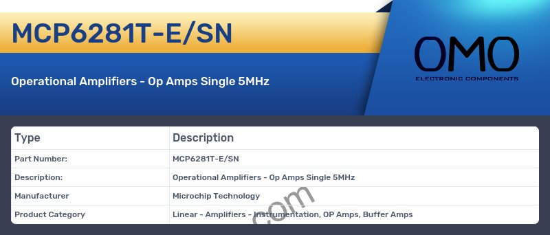 MCP6281T-E/SN