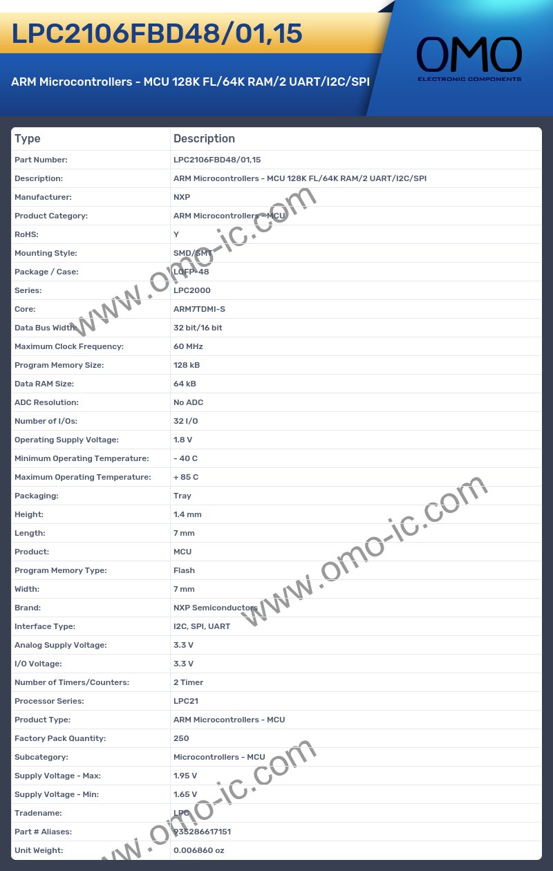 LPC2106FBD48/01,15
