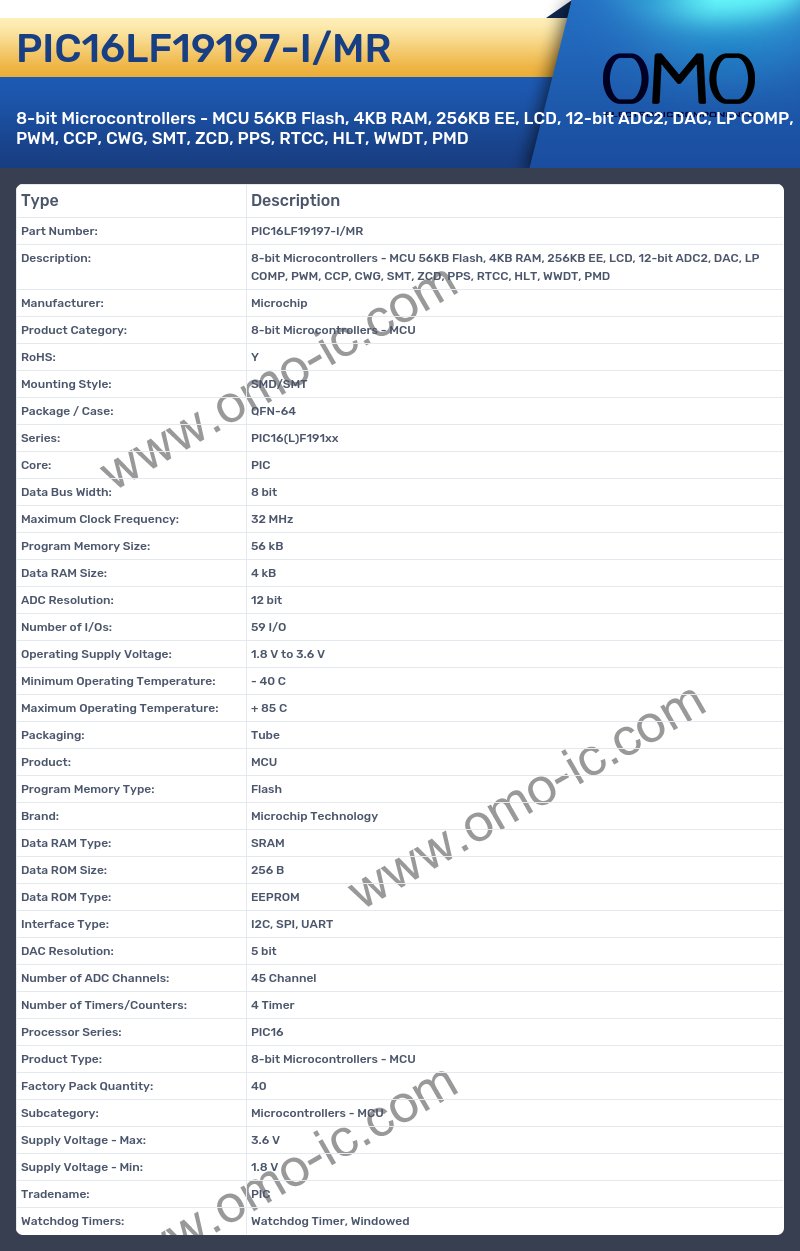 PIC16LF19197-I/MR