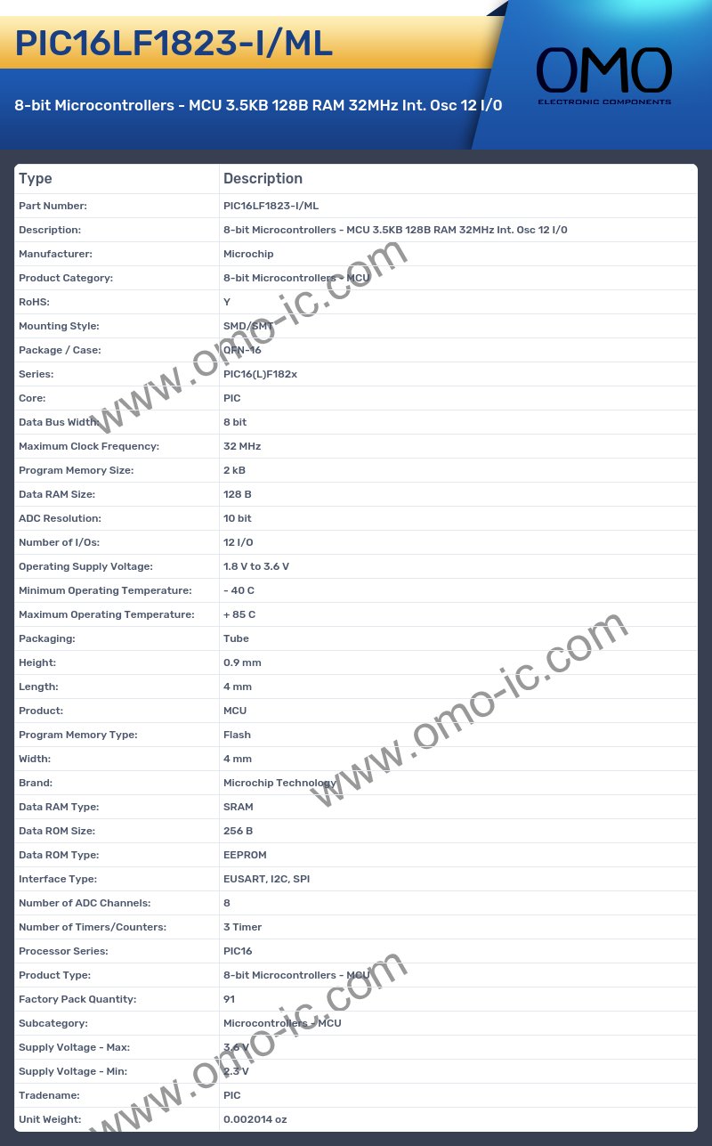 PIC16LF1823-I/ML