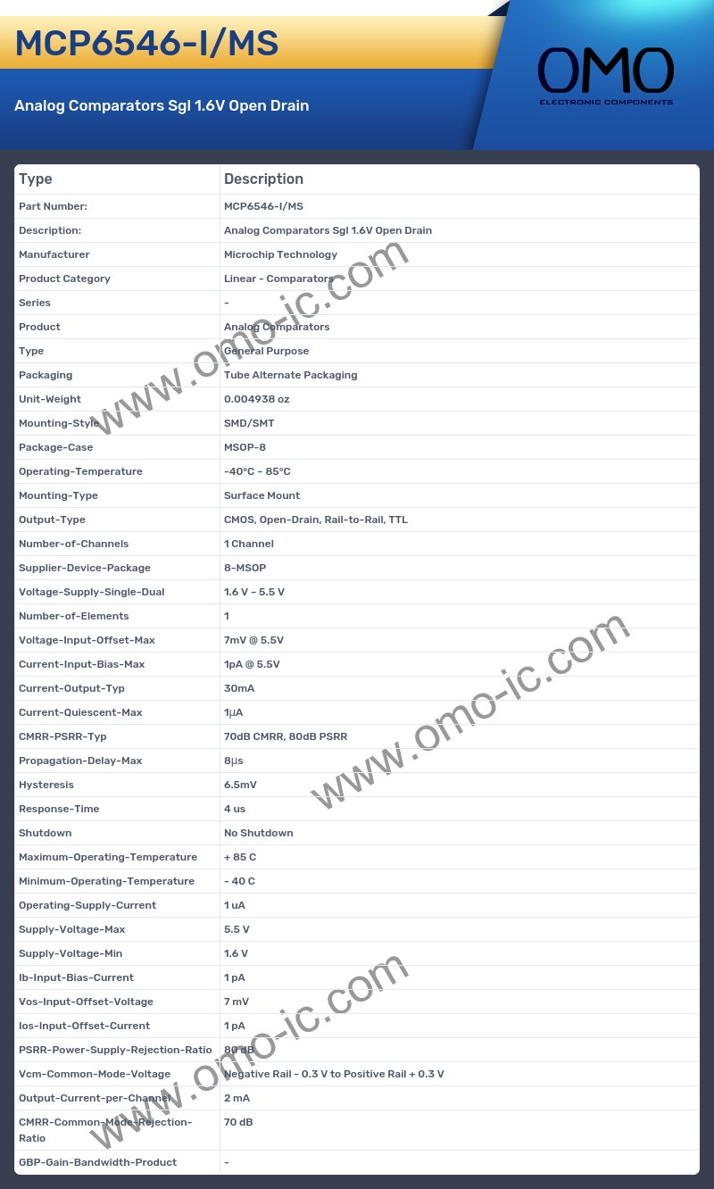 MCP6546-I/MS