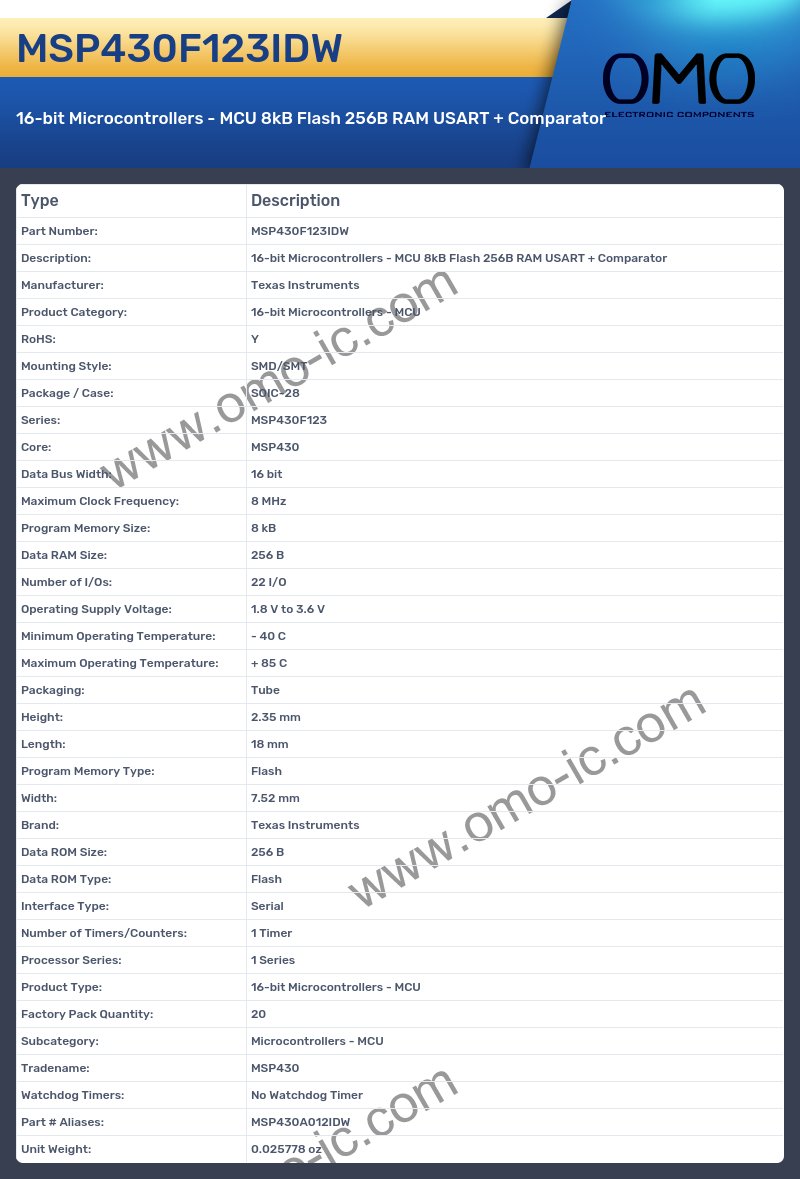 MSP430F123IDW