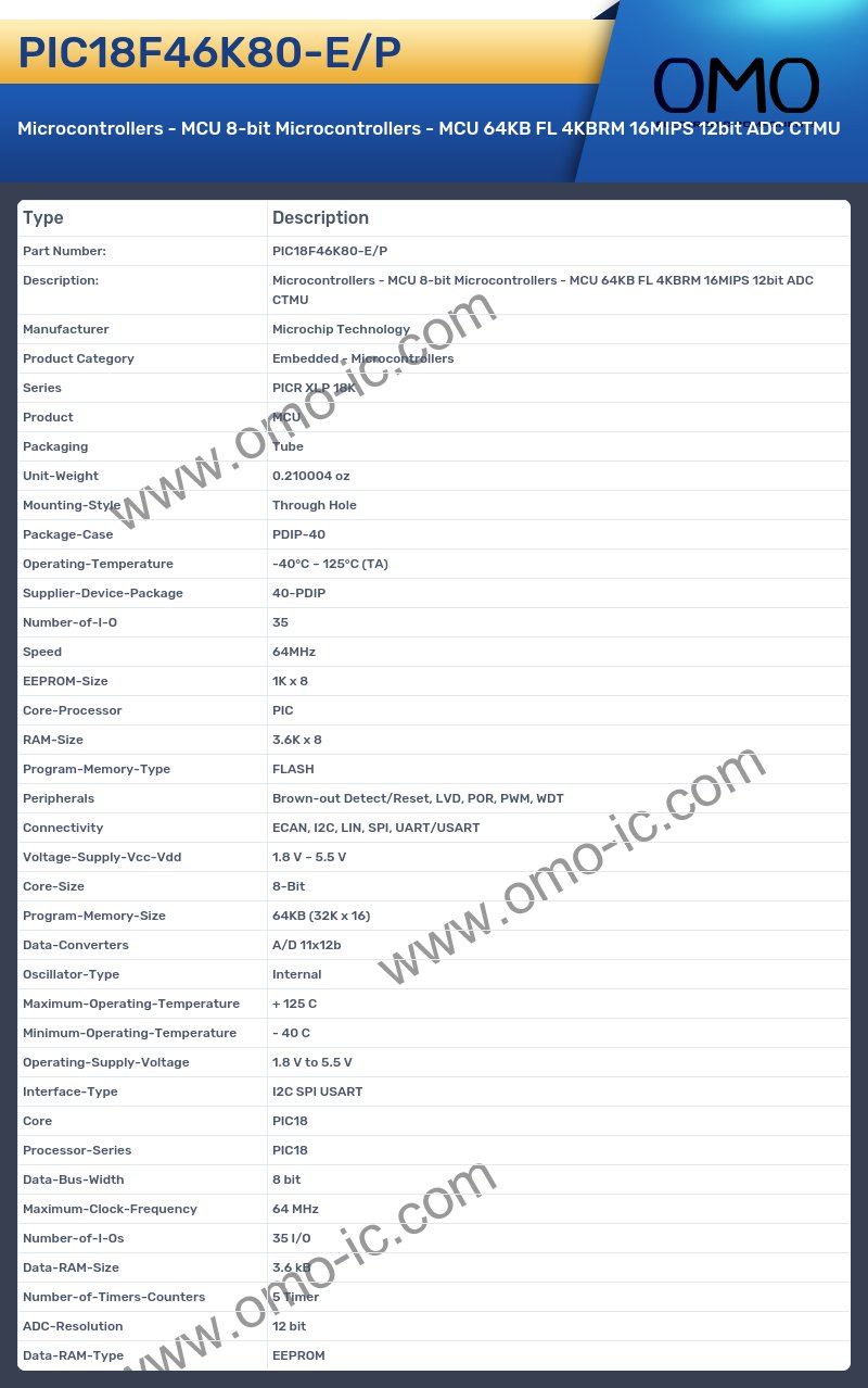 PIC18F46K80-E/P