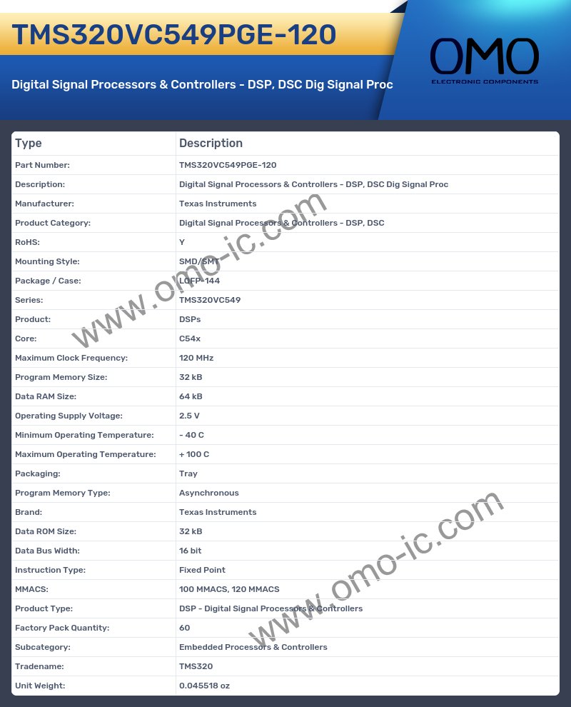 TMS320VC549PGE-120