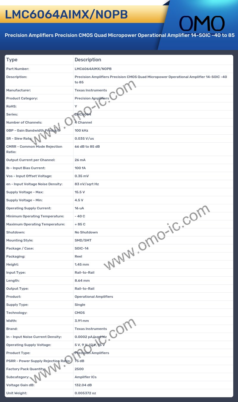 LMC6064AIMX/NOPB