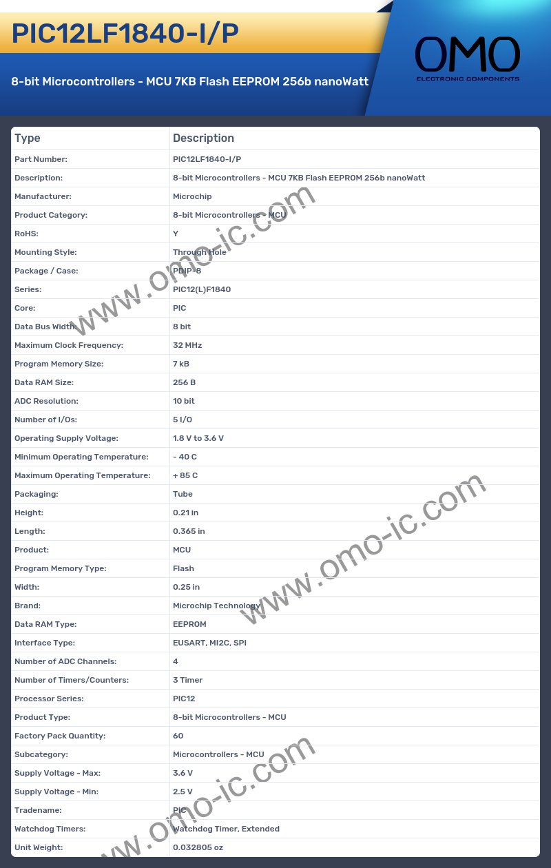 PIC12LF1840-I/P