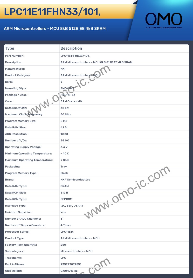 LPC11E11FHN33/101,