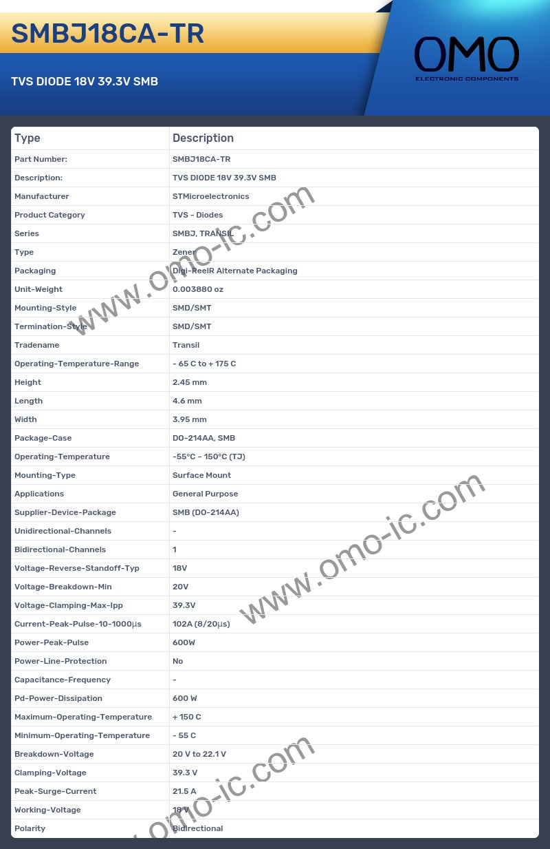 SMBJ18CA-TR