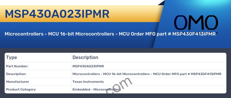 MSP430A023IPMR
