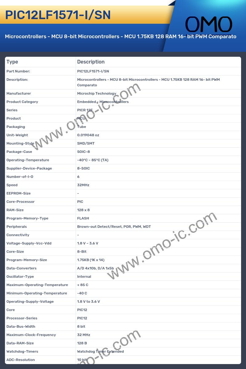 PIC12LF1571-I/SN