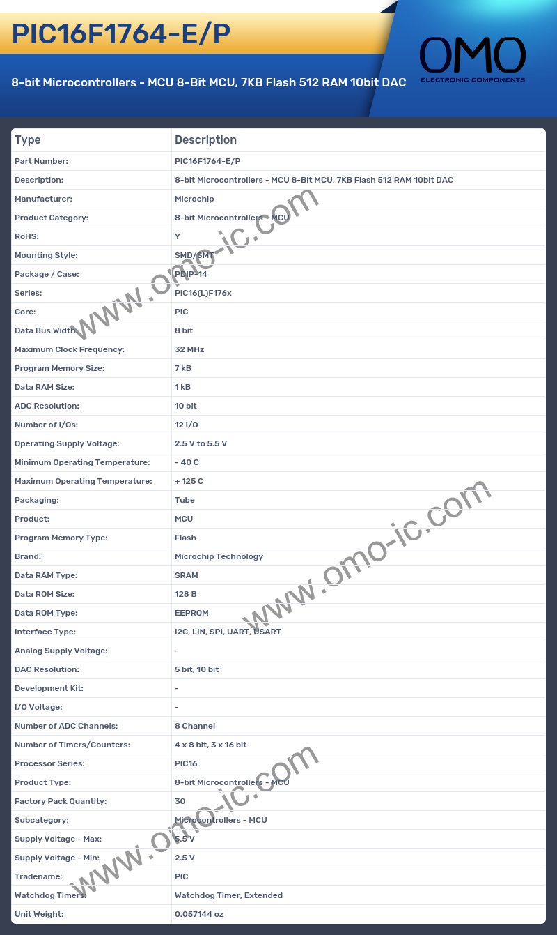 PIC16F1764-E/P