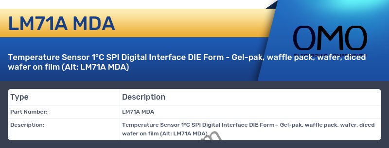 LM71A MDA