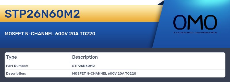 STP26N60M2