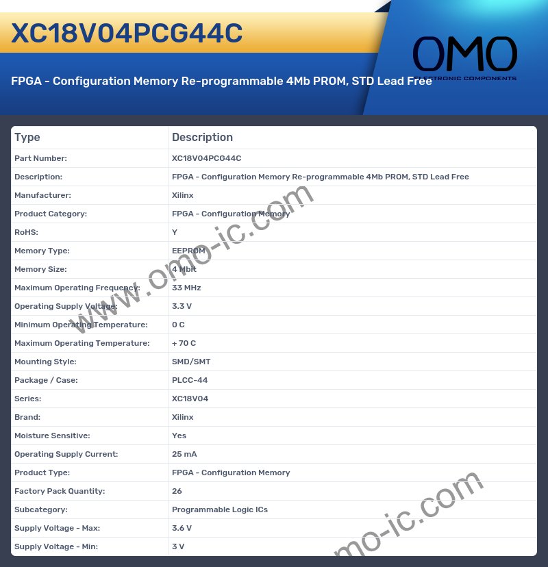 XC18V04PCG44C