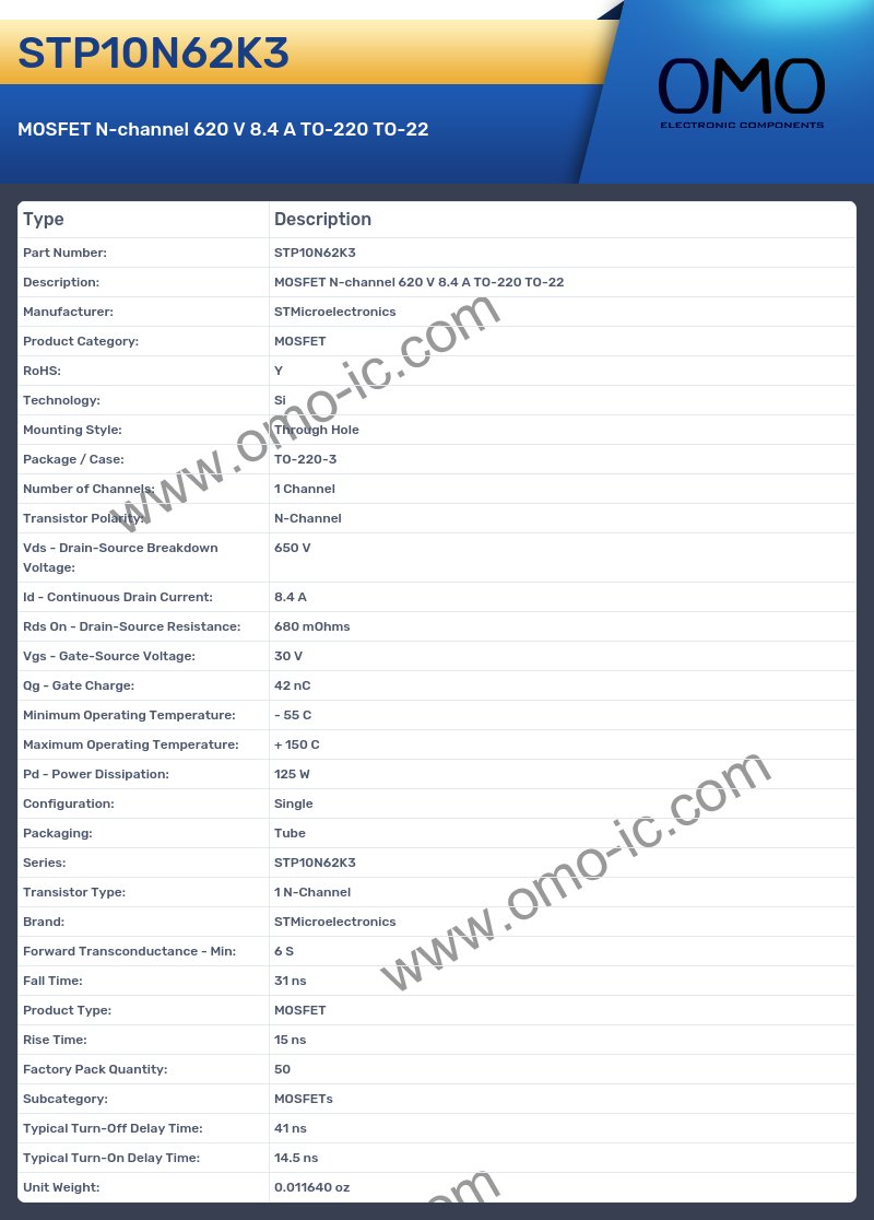 STP10N62K3