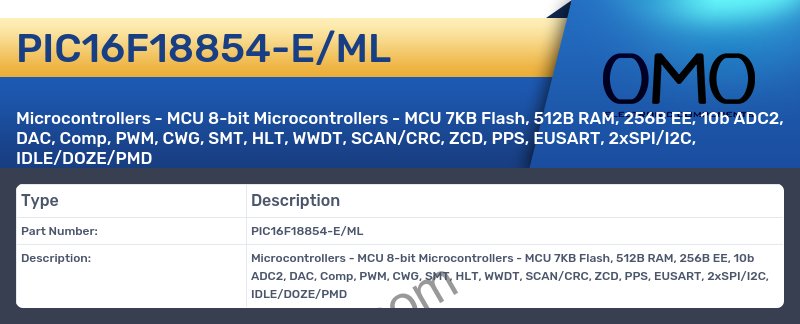 PIC16F18854-E/ML