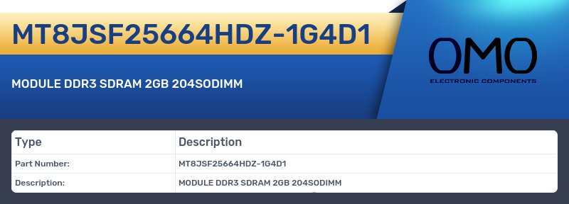 MT8JSF25664HDZ-1G4D1