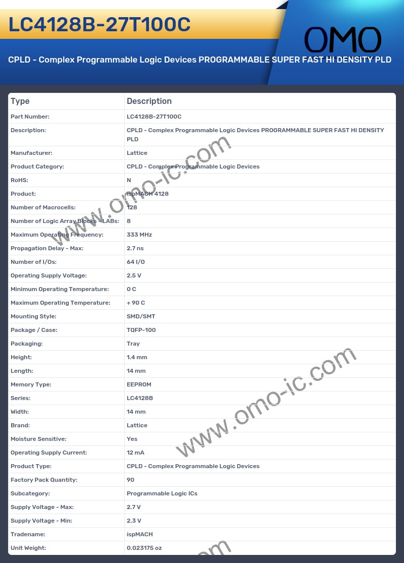 LC4128B-27T100C