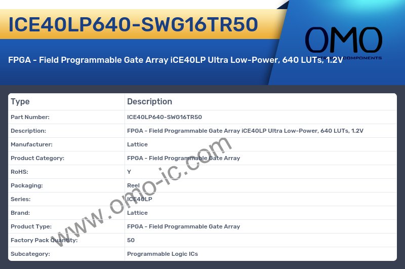 ICE40LP640-SWG16TR50