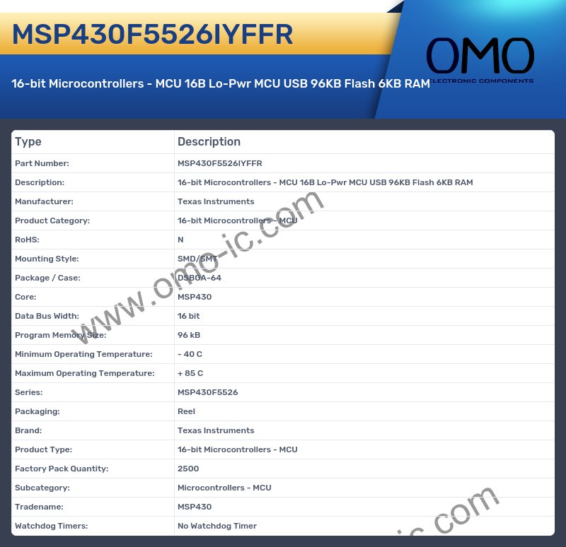 MSP430F5526IYFFR